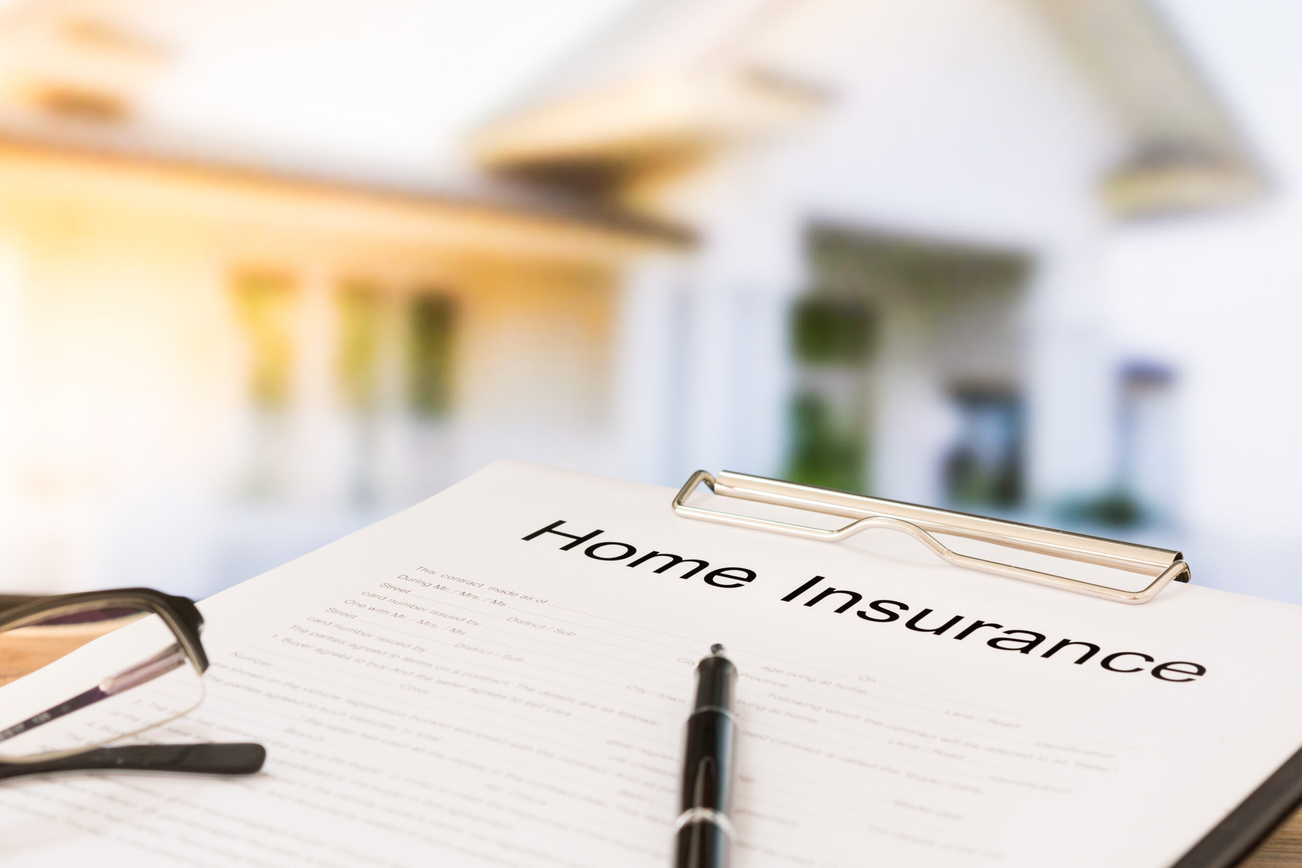 home insurance contract for property damage of fire damage or wildfire damage